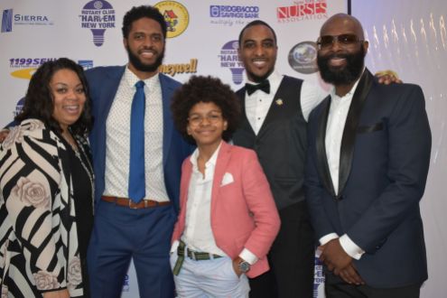 Ardelle McClarty (Young Faces Smiling), Tarik Kitson (Active Plus+), Mr. Cory (Mr. Cory's Cookies), Dwayne Norris (Rotary Club of Harlem), Lenny Hansen (LTB Entertainment)